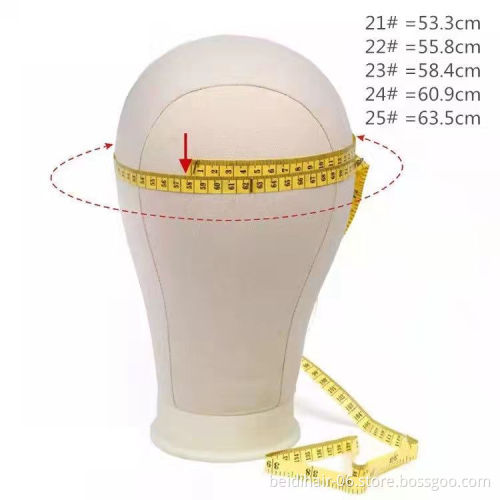 Canvas Block Head Mannequin Head Wig Stand For Wigs Making Tools Wig Display Head